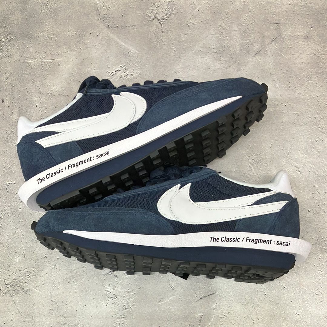 Fragment × sacai × Nike LD Waffle "Blackended Blue"