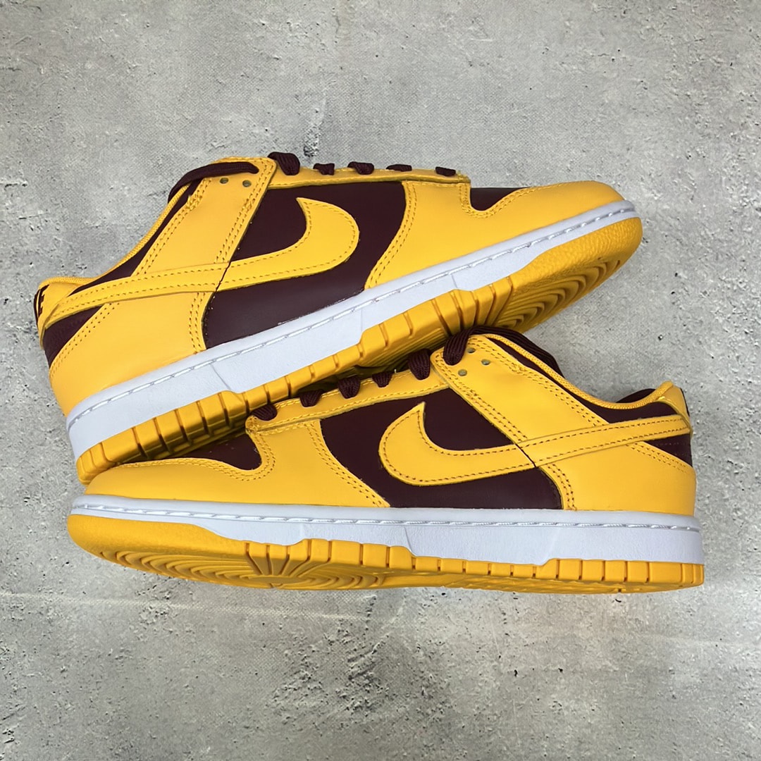 Nike Dunk Low Retro "University Gold and Deep Maroon"