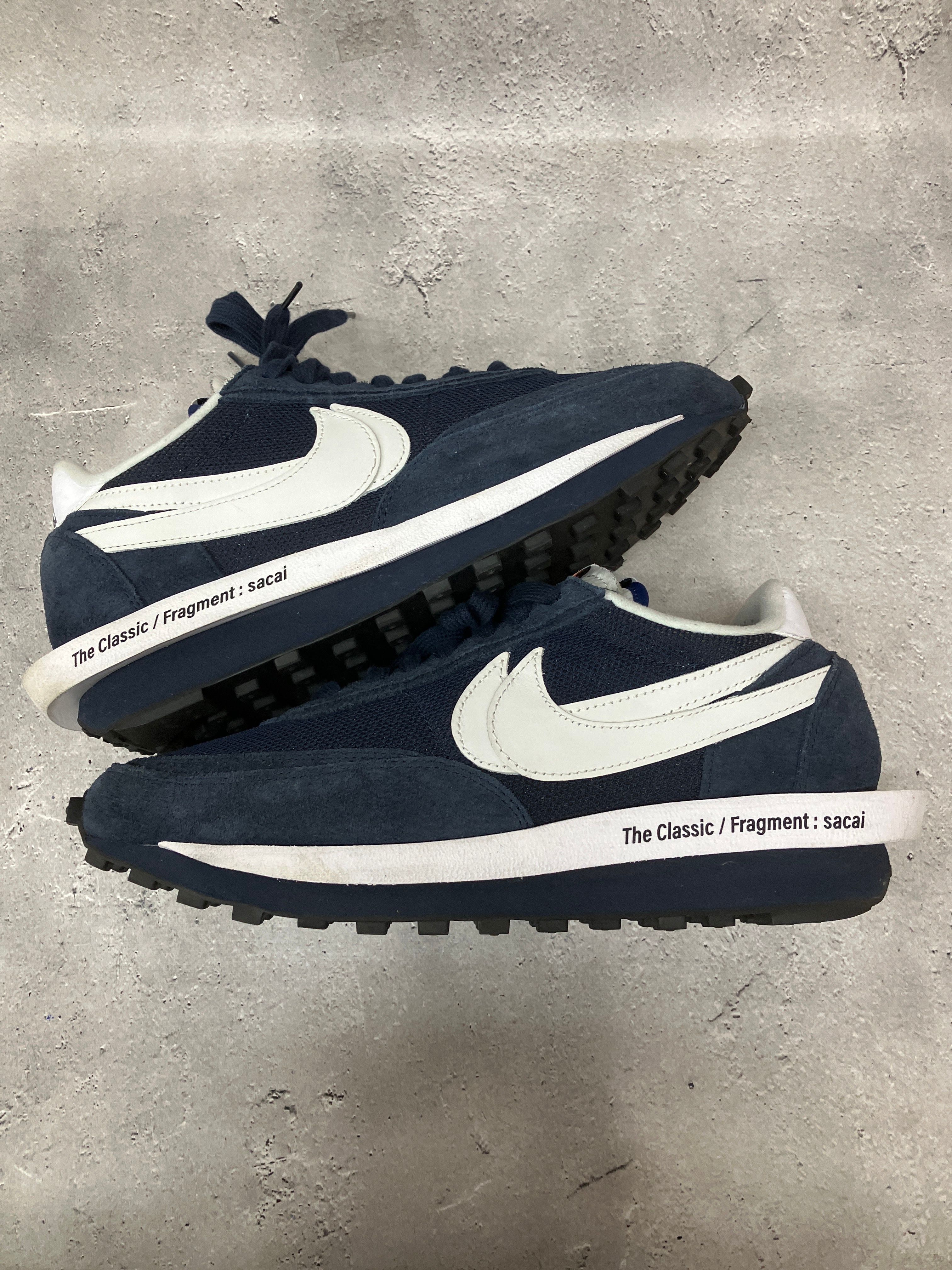 Fragment × sacai × Nike LD Waffle "Blackended Blue"