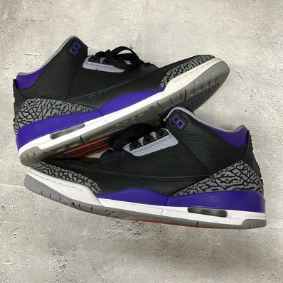 Nike Air Jordan 3 Retro "Black/Court Purple"