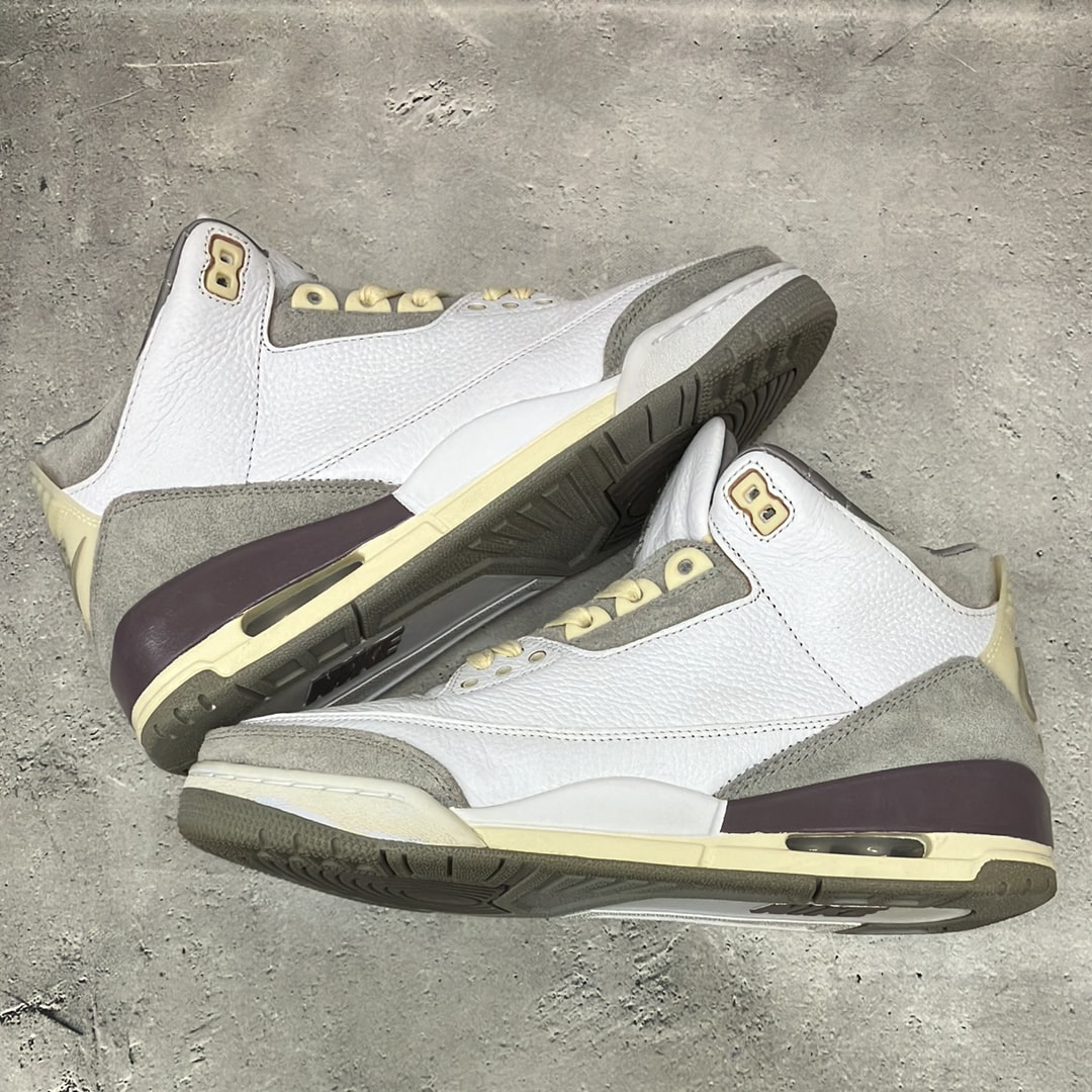 A Ma Maniere × Nike Women's Air Jordan 3 Retro SP "White/Medium Grey Violet Ore"