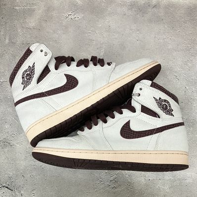 A Ma Maniere × Nike Air Jordan 1 Retro High OG "Sail and Burgundy"