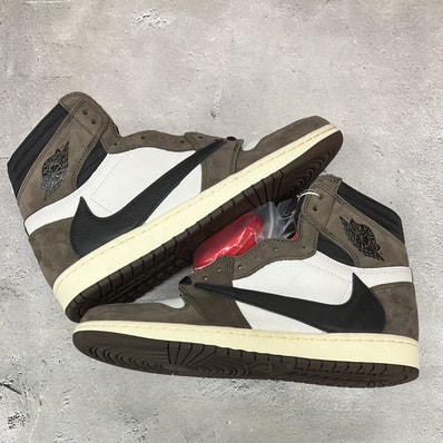 Travis Scott × Nike Air Jordan 1 Retro High OG TS SP "Sail/Dark Mocha"