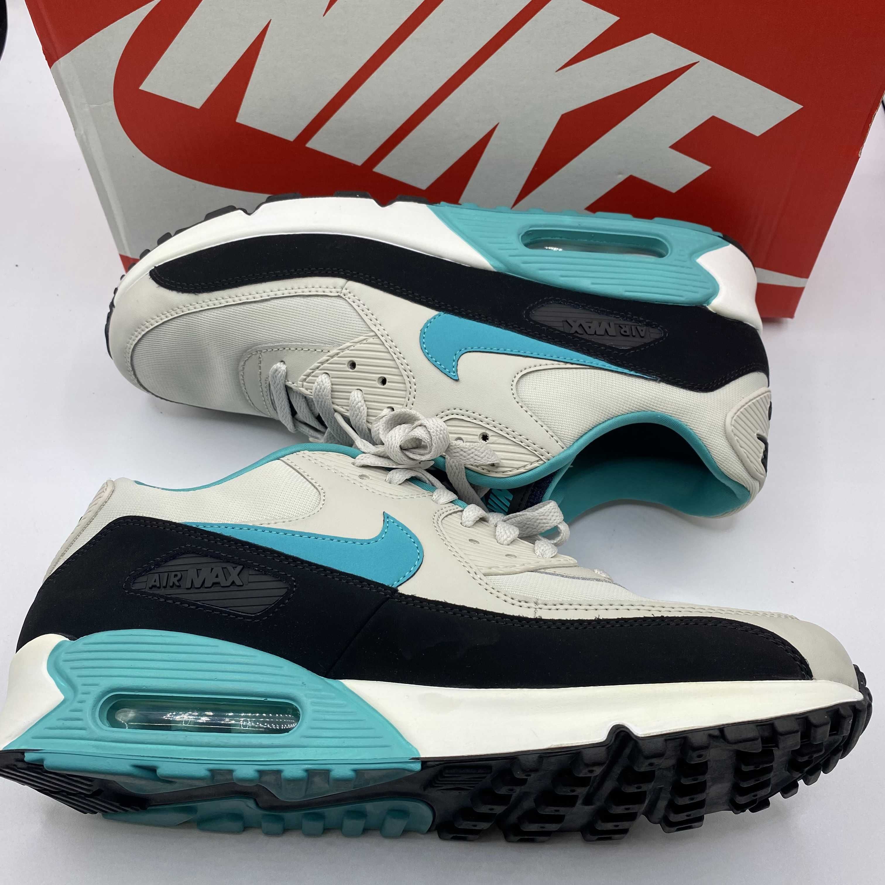 NIKE AIR MAX 90 ESSENTIAL "LIGHT BONE/SPORT TURQUOISE"