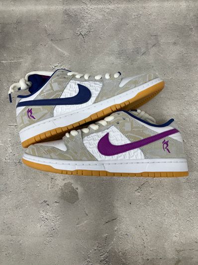 Rayssa Leal × Nike SB Dunk Low PRM "Pure Platinum and Vivid Purple"