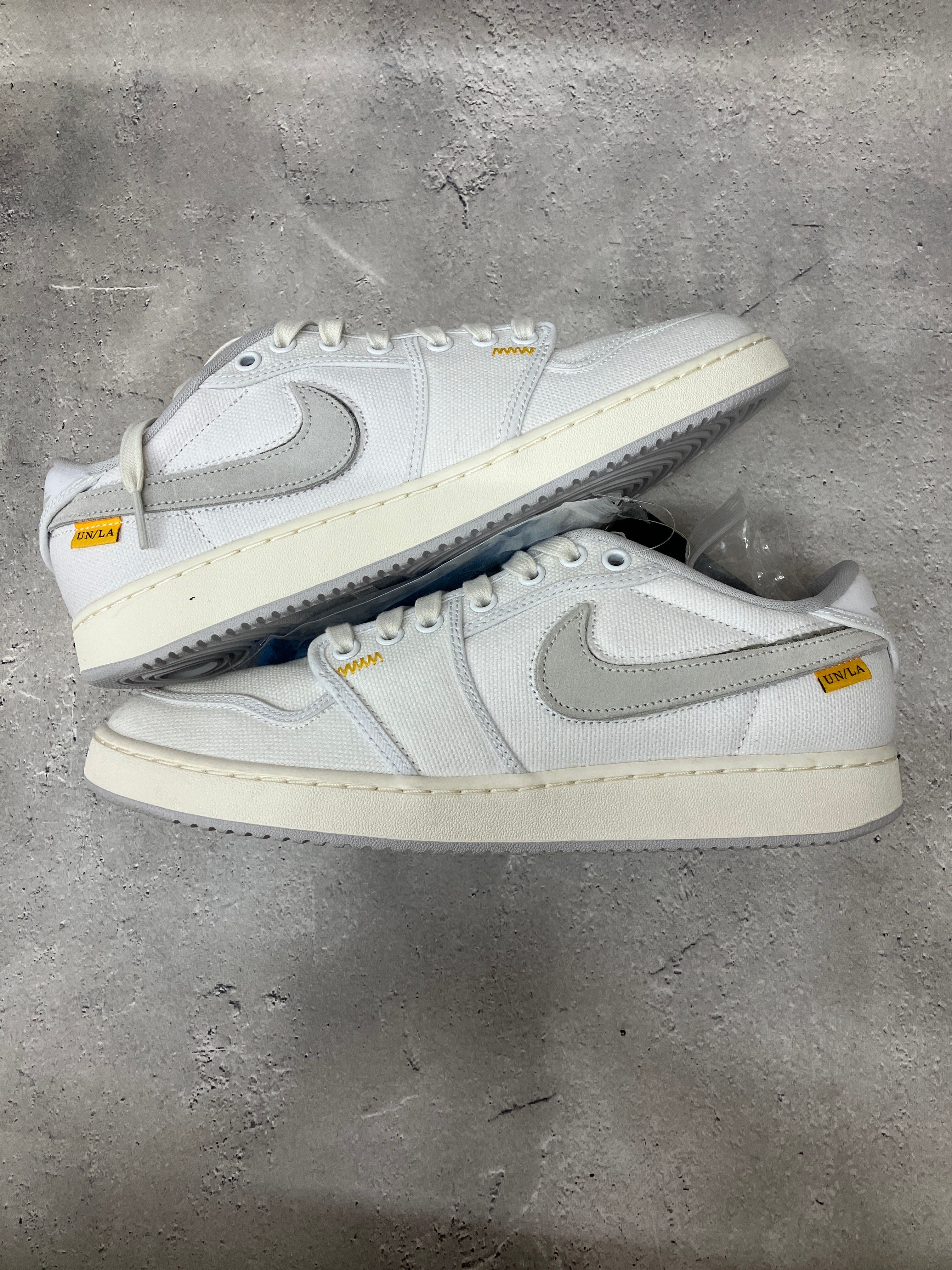 UNION × Nike Air Jordan 1 Low KO "White Canvas"