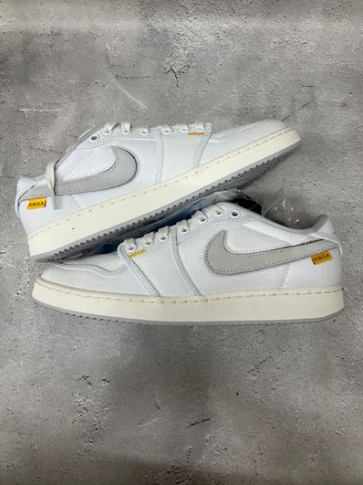UNION × Nike Air Jordan 1 Low KO "White Canvas"