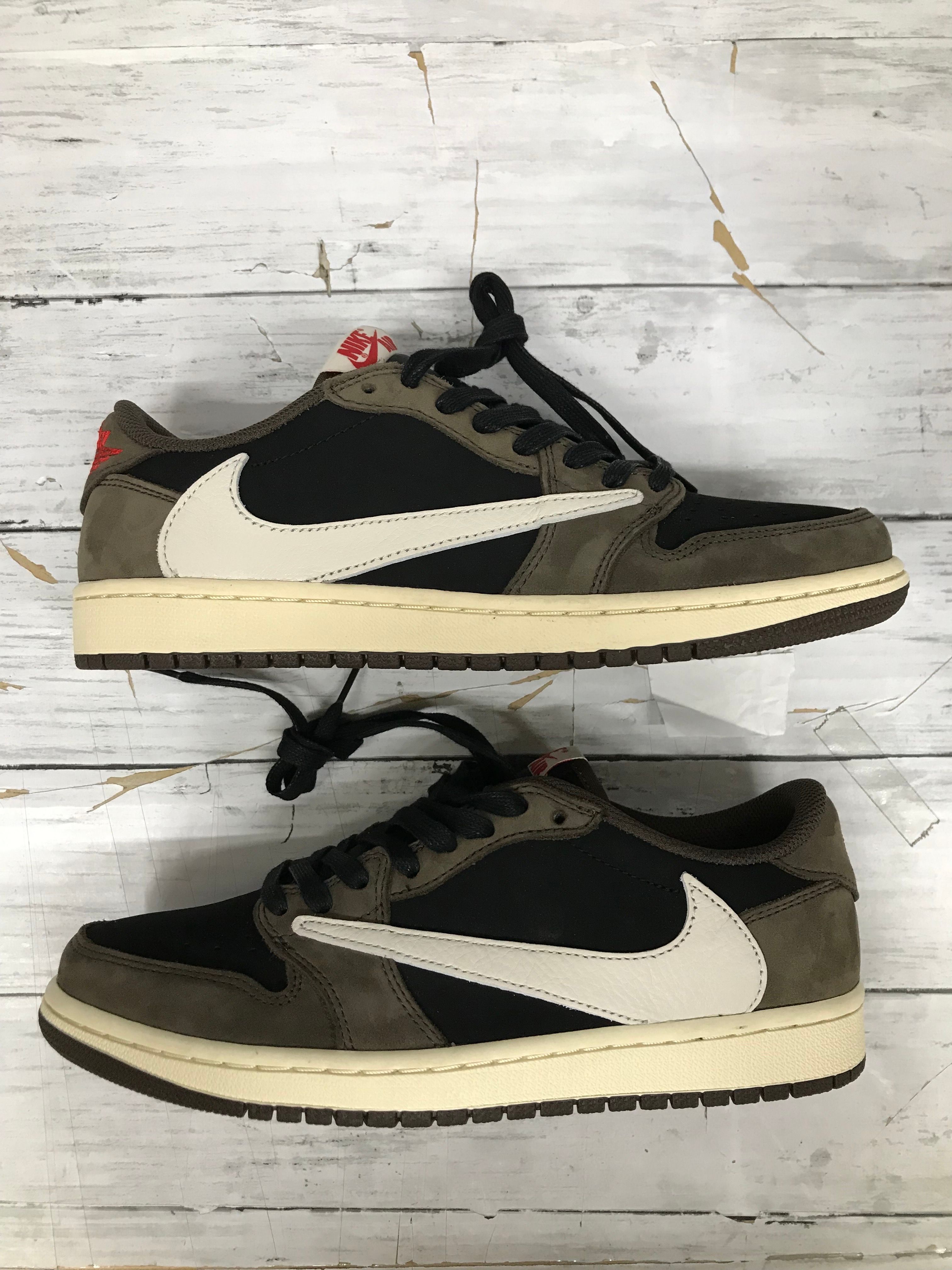 Travis Scott × Nike Air Jordan 1 Low OG SP-T "Black/Dark Mocha"