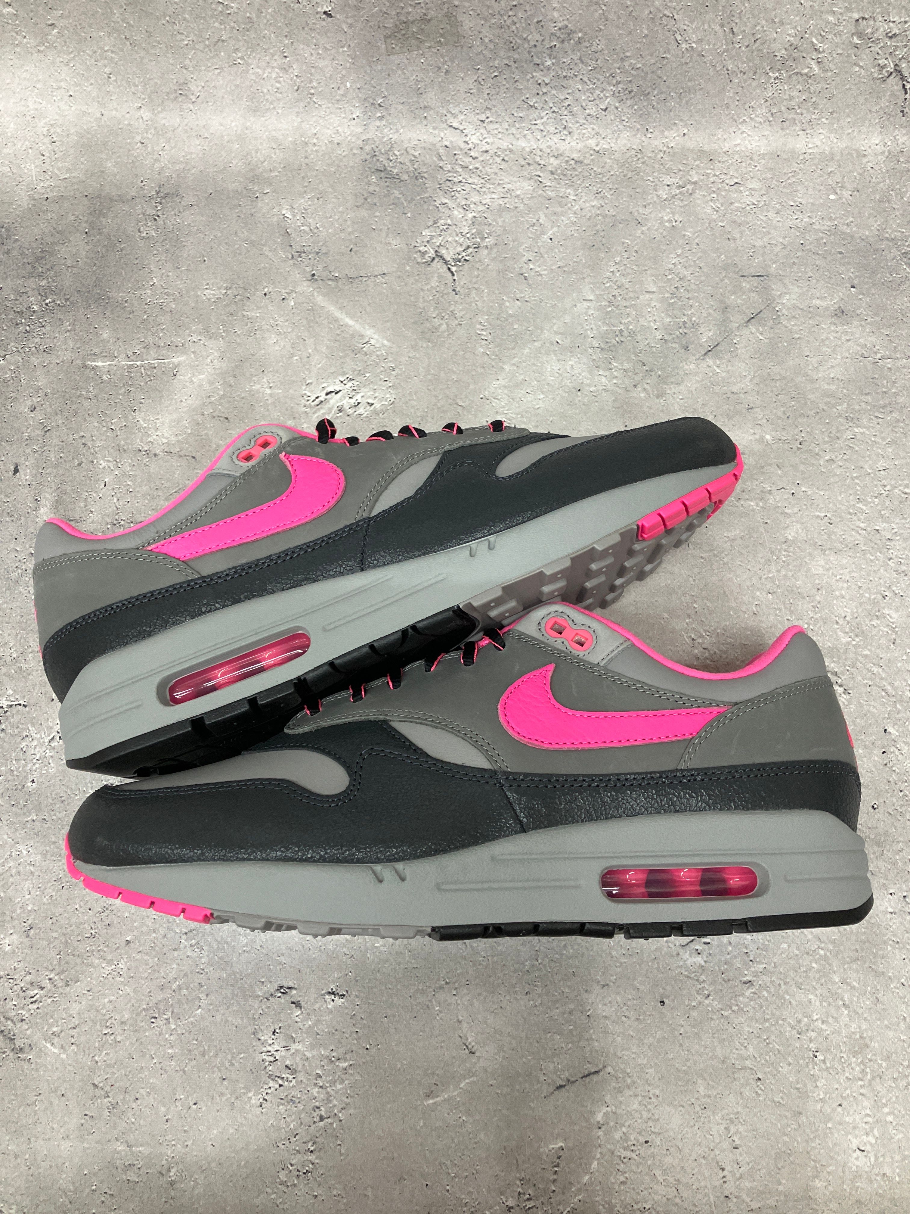 HUF × Nike Air Max 1 "Anthracite/Pink Pow"