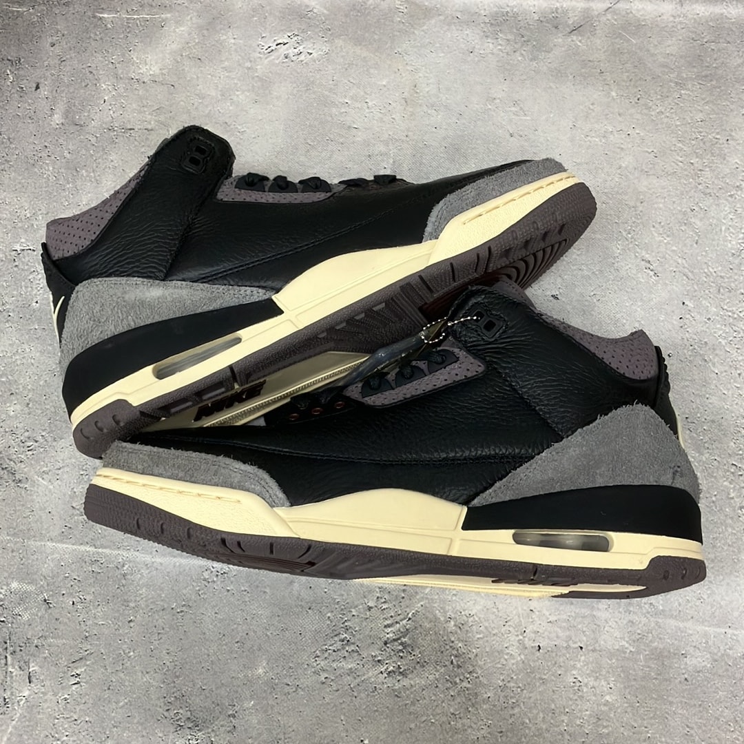 A Ma Maniere × Nike Women's Air Jordan 3 Retro OG SP "Black and Flat Pewter/WYWS"