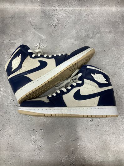 Nike Women's Air Jordan 1 Retro Premium "Midnight Navy Light Cream"