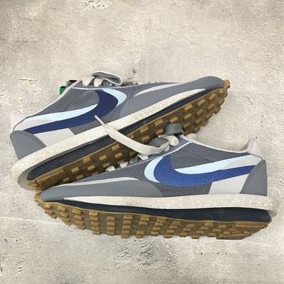 CLOT × Sacai × Nike LD Waffle "Grey Obsidian/Cool Grey"