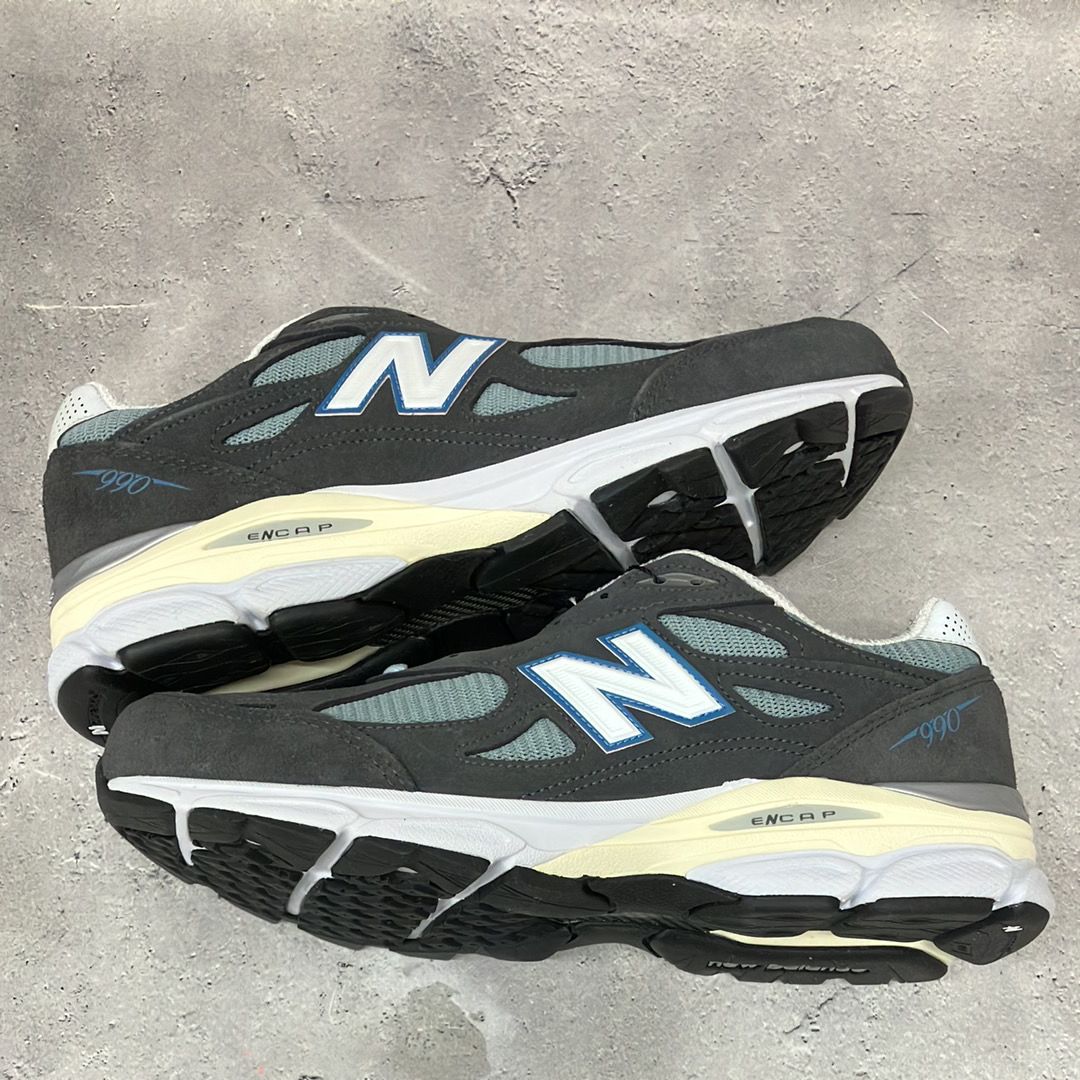 KITH × New Balance 990V3 "Steel Blue"
