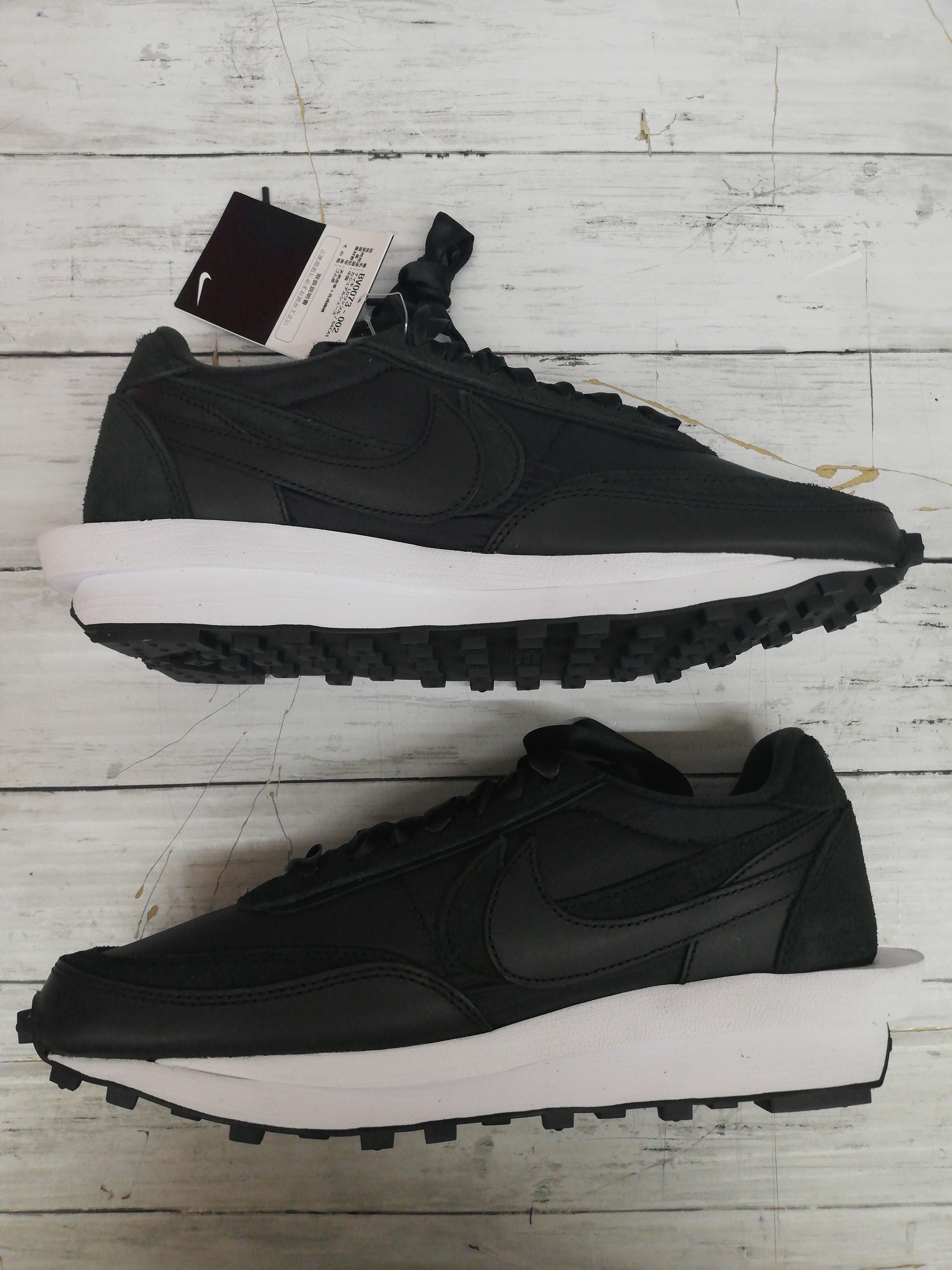sacai × Nike LDV Waffle "Triple Black"
