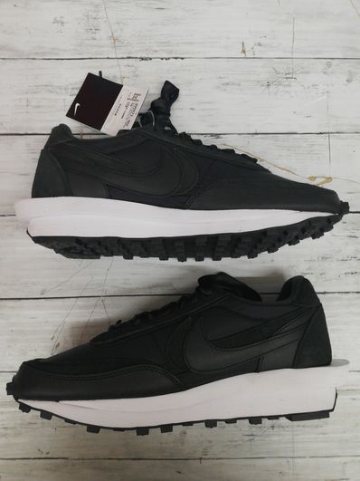 sacai × Nike LDV Waffle "Triple Black"