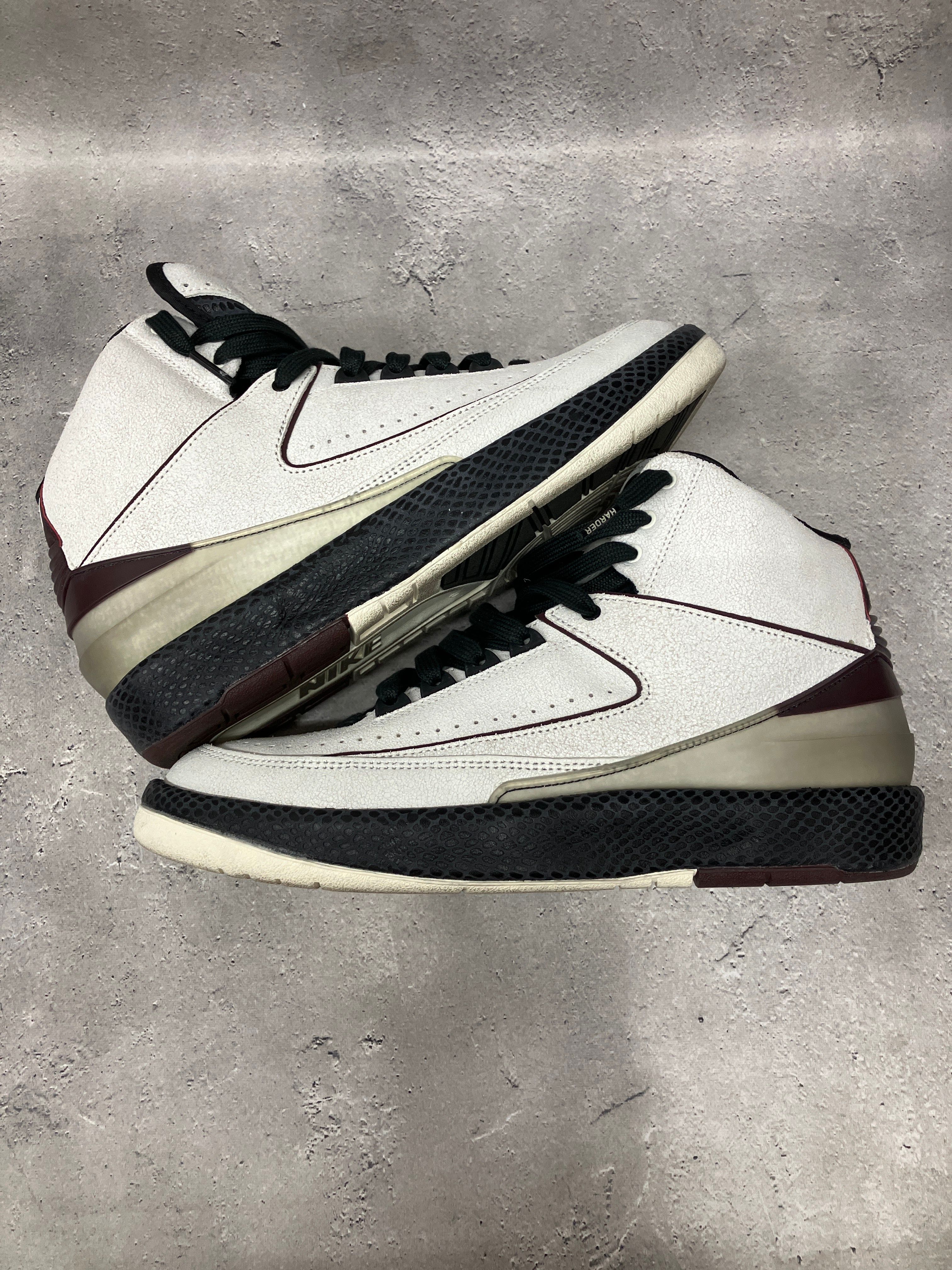 A Ma Maniere × Nike Air Jordan 2 "Airness/Sail and Burgundy"