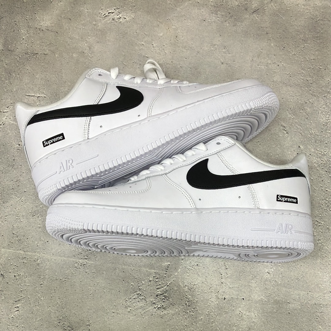Supreme × Nike Air Force 1 Low "White/Black"