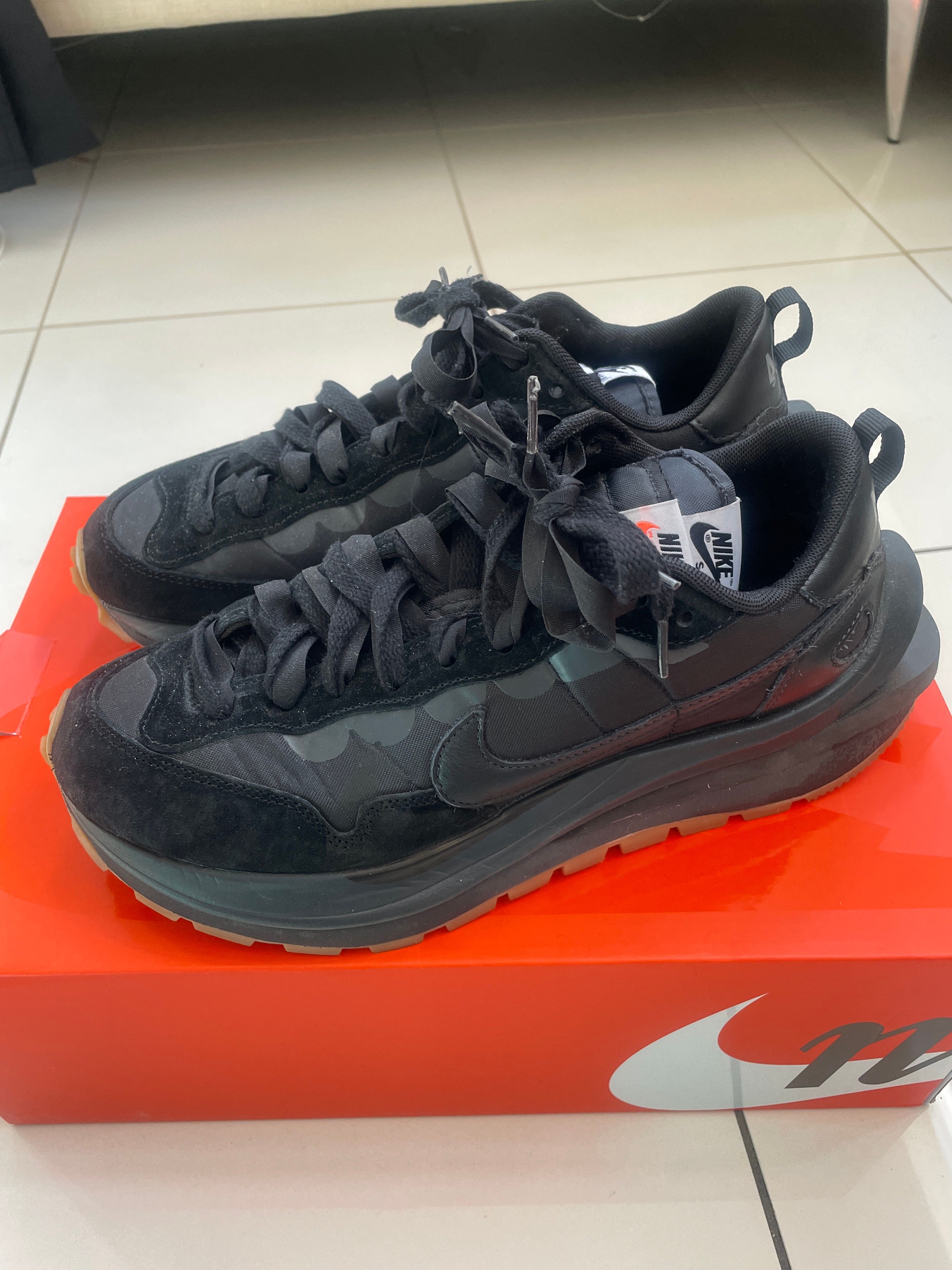 sacai × Nike VaporWaffle "Black Gum"