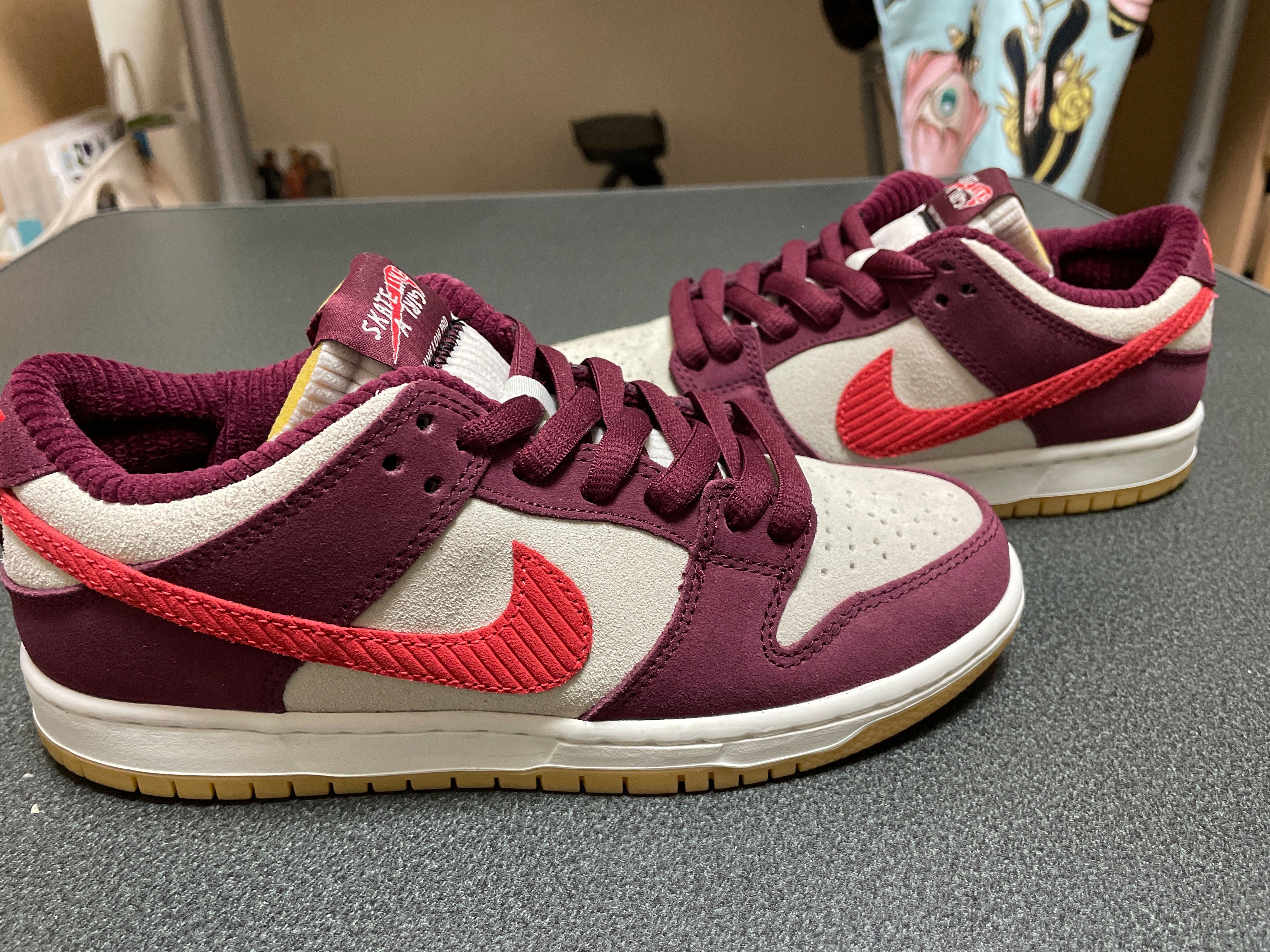 Skate Like a Girl × Nike SB Dunk Low Pro "Dark Beetroot"