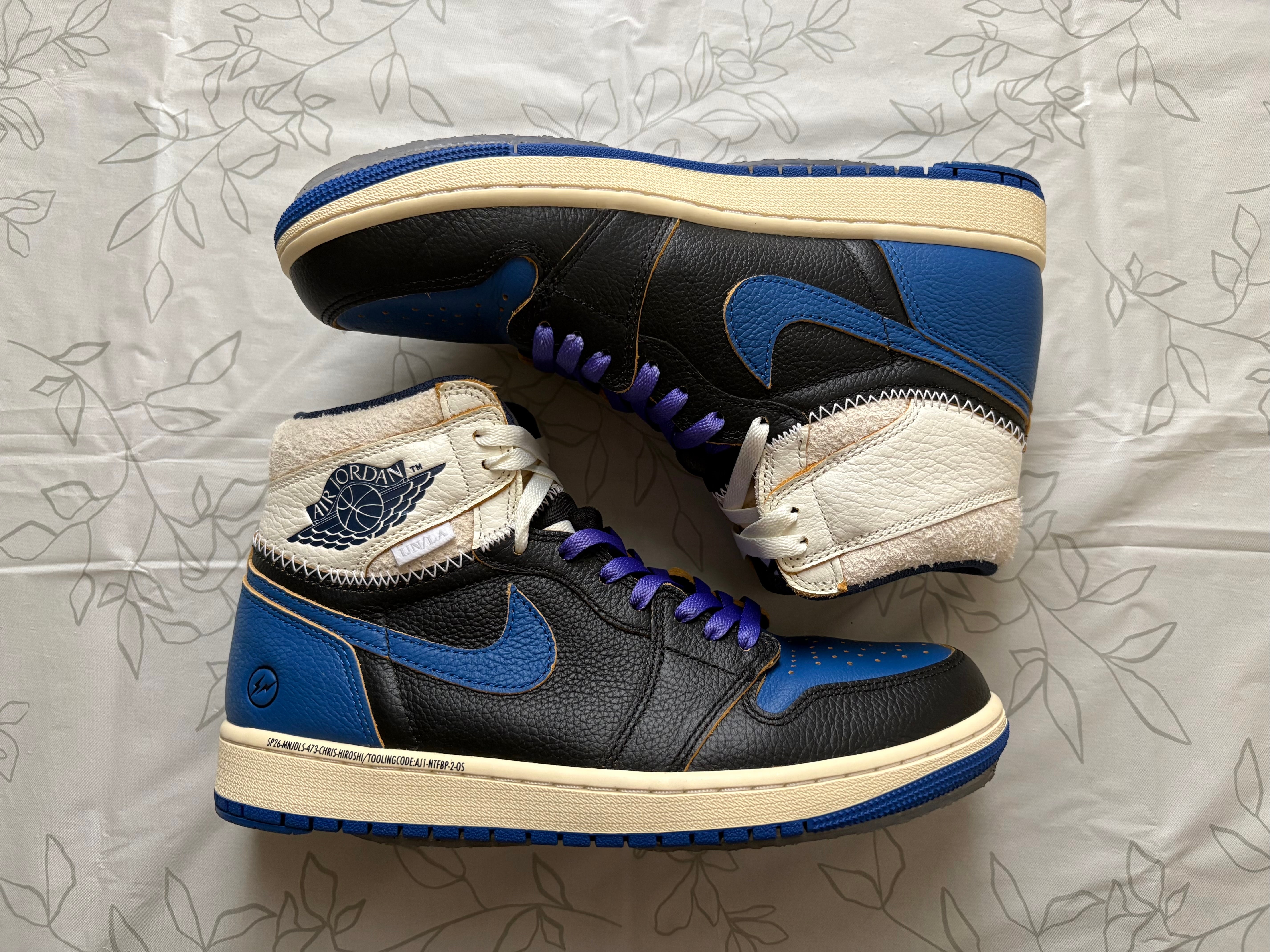 fragment design × UNION × Nike Air Jordan 1 High OG "Sport Royal"