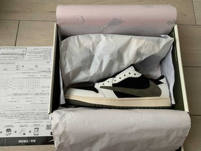 Travis Scott × Nike Women's Air Jordan 1 Low OG "Medium Olive"