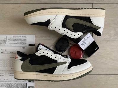 Travis Scott × Nike Women's Air Jordan 1 Low OG "Medium Olive"