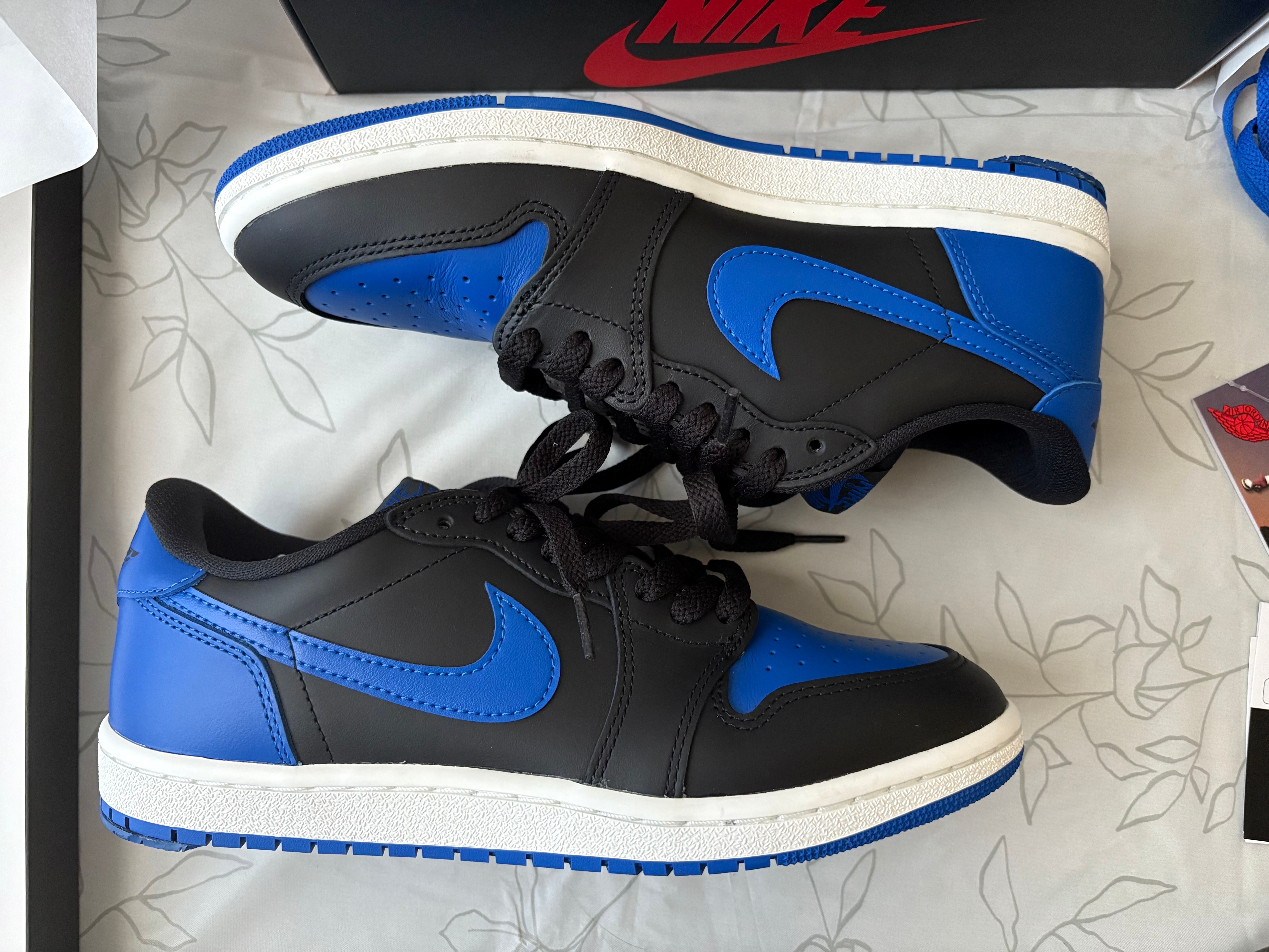 Nike Air Jordan 1 Low '85 "Black and Royal Blue"