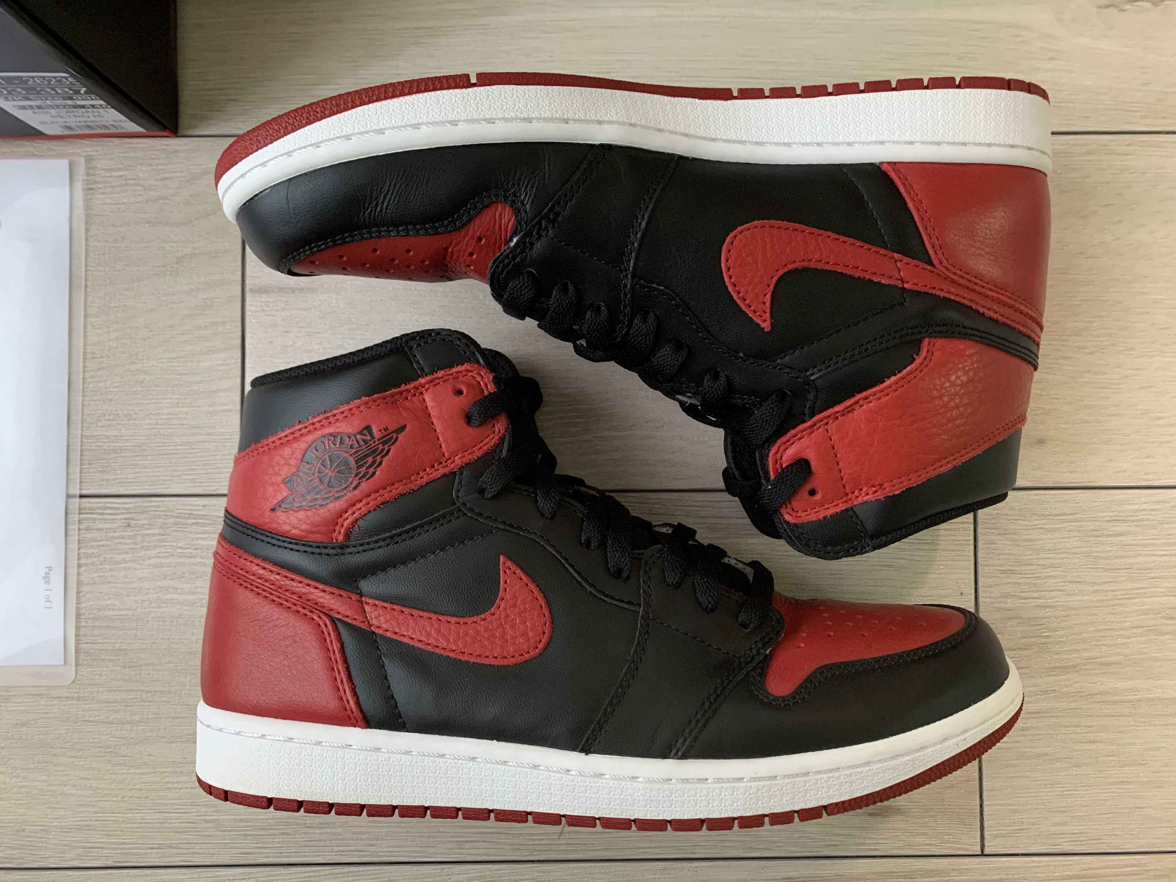 Nike Air Jordan 1 Retro High OG "Bred/Banned" (2016)