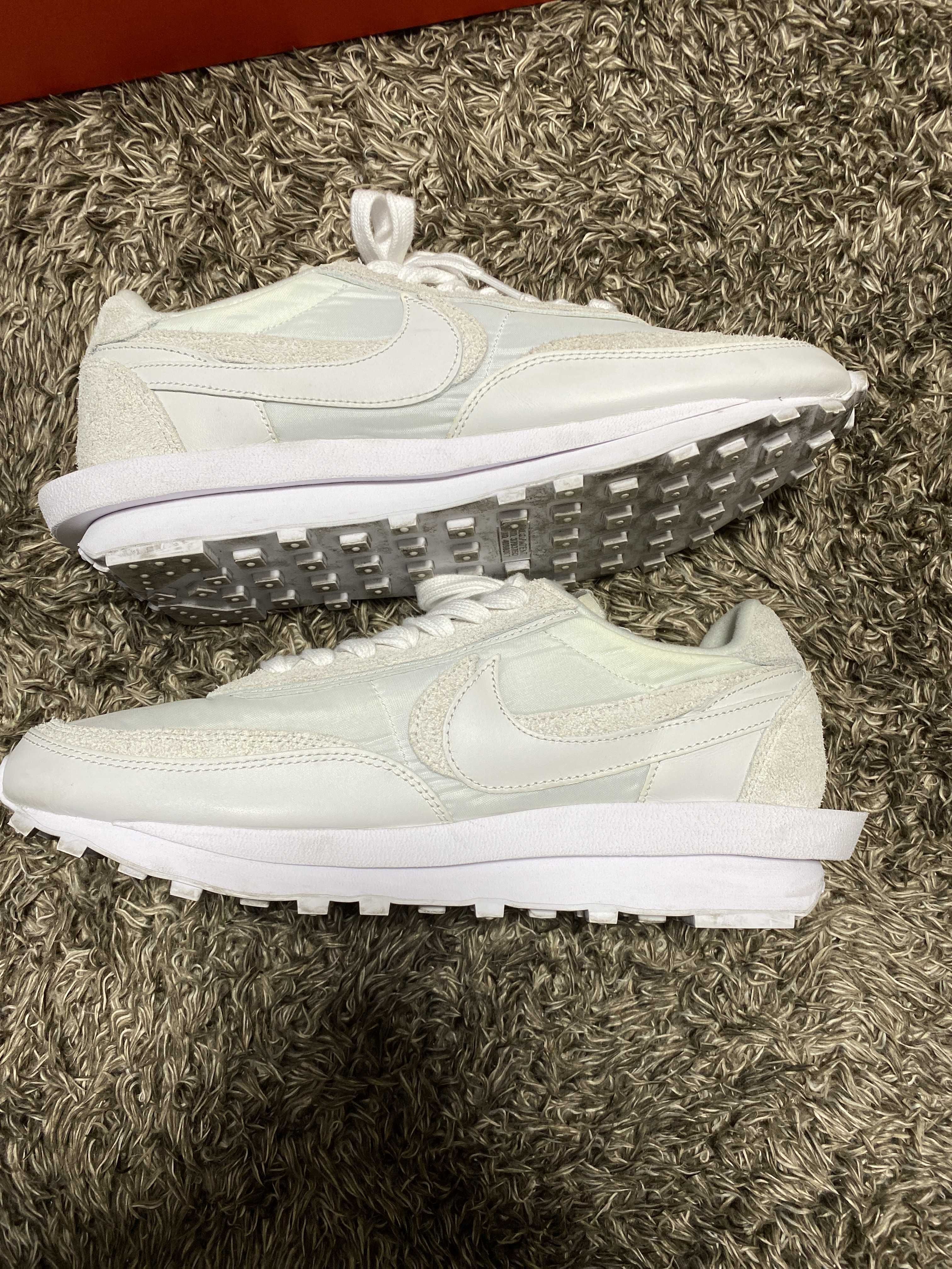 sacai × Nike LDV Waffle "Triple White"