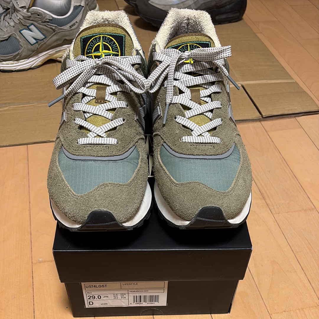 Stone Island × New Balance 574 Legacy "Green"