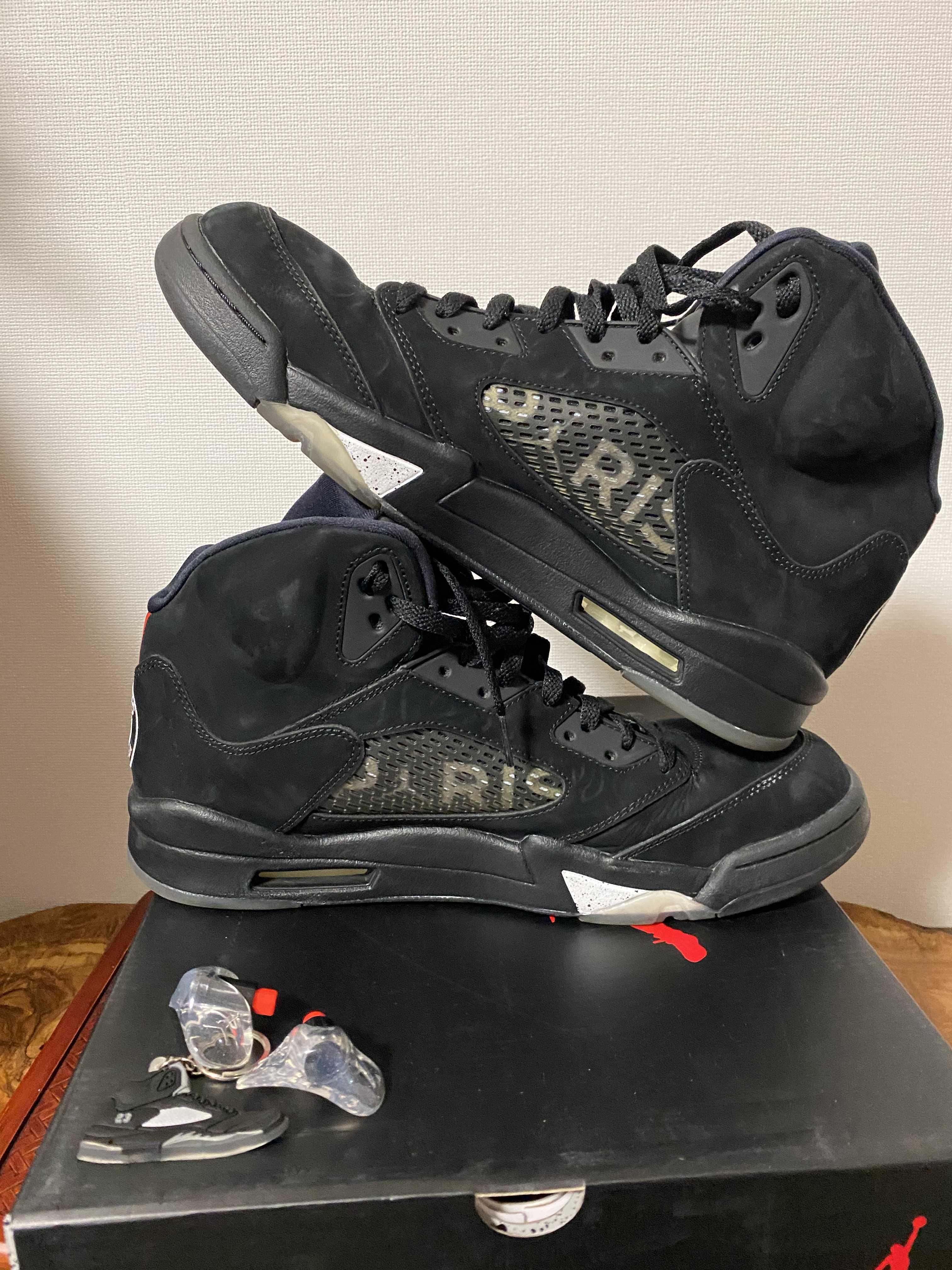 NIKE AIR JORDAN 5 PARIS SAINT-GERMAIN BLACK/CEMENT GREY