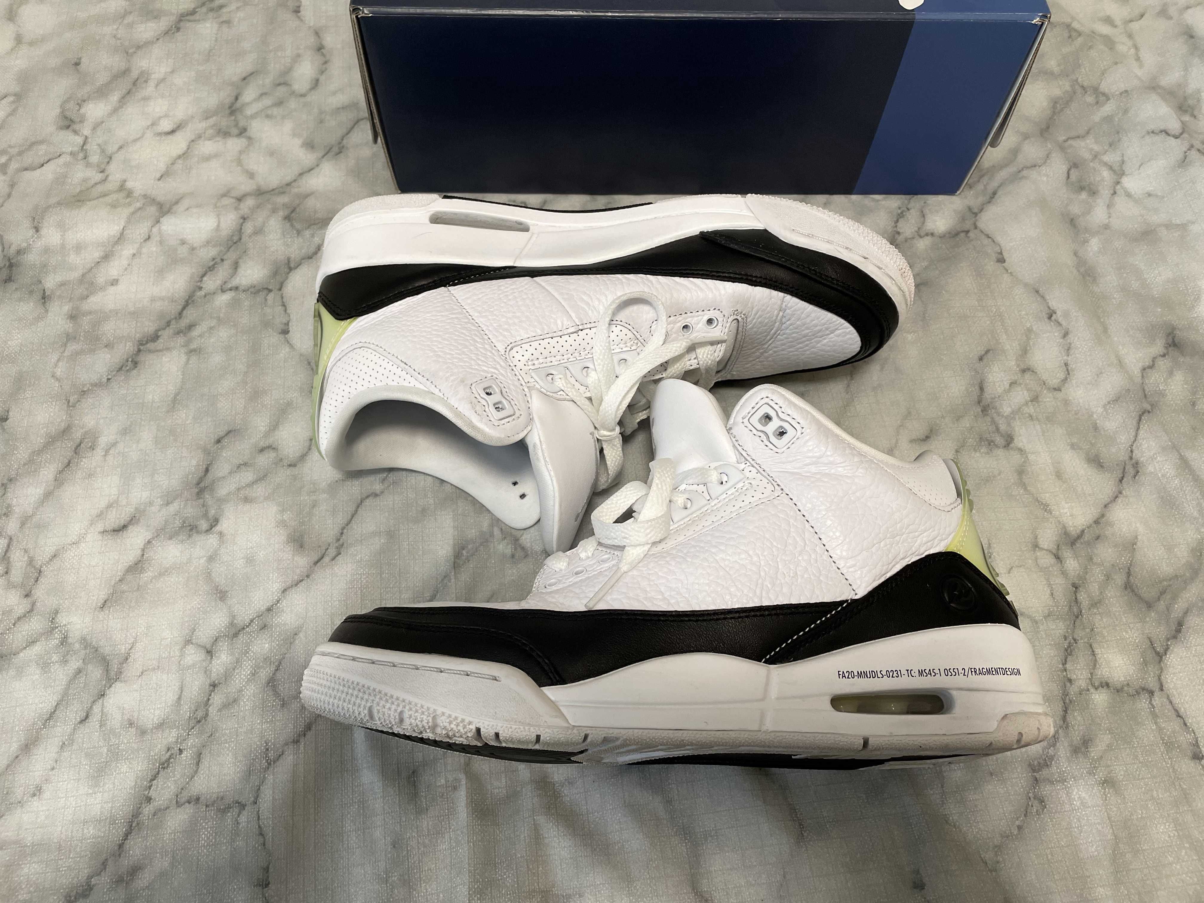 Fragment × Nike Air Jordan 3 "White/Black"
