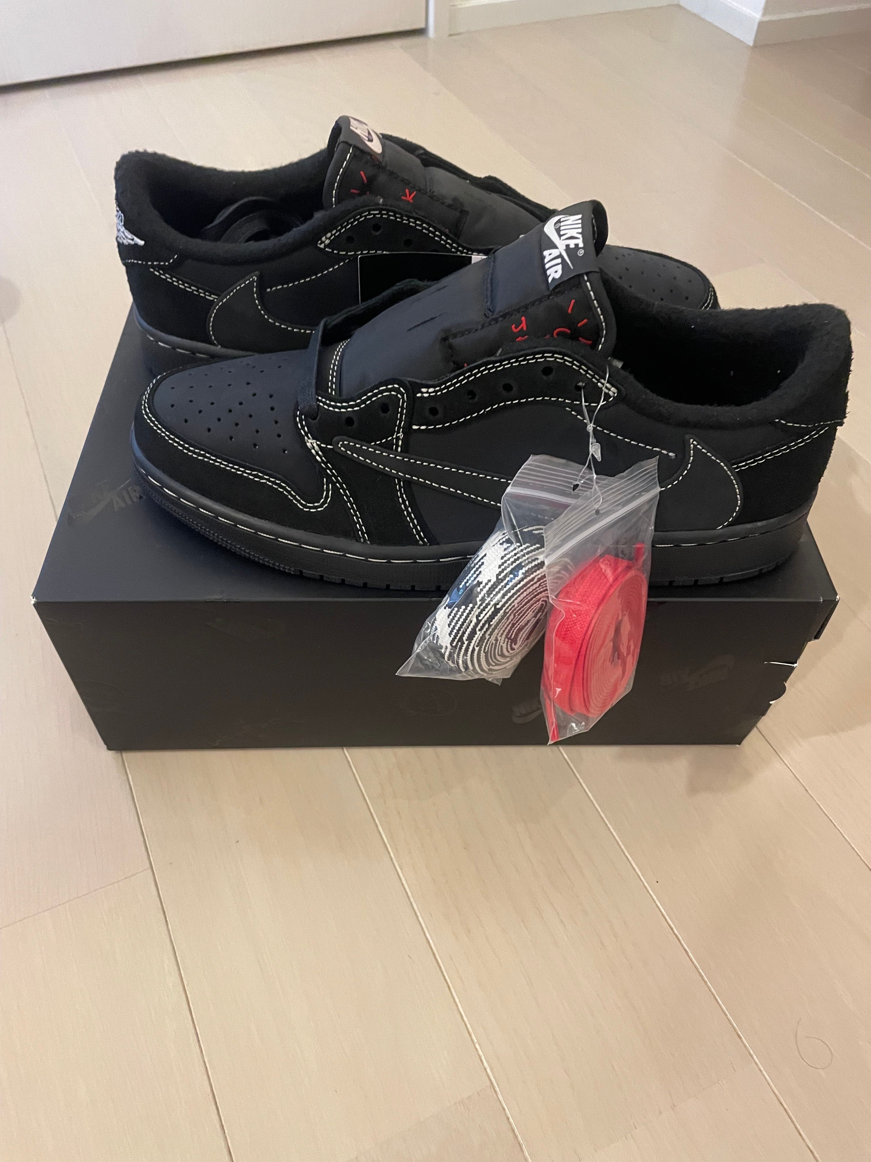Travis Scott × Nike Air Jordan 1 Low OG SP "Black Phantom"