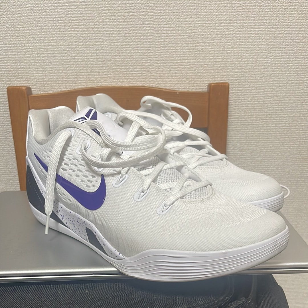Nike Kobe 9 Elite Low EM Protro "White/White/Court Purple"