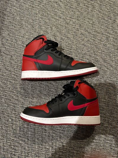 Nike GS Air Jordan 1 Retro High BRED 2016 "BANNED"