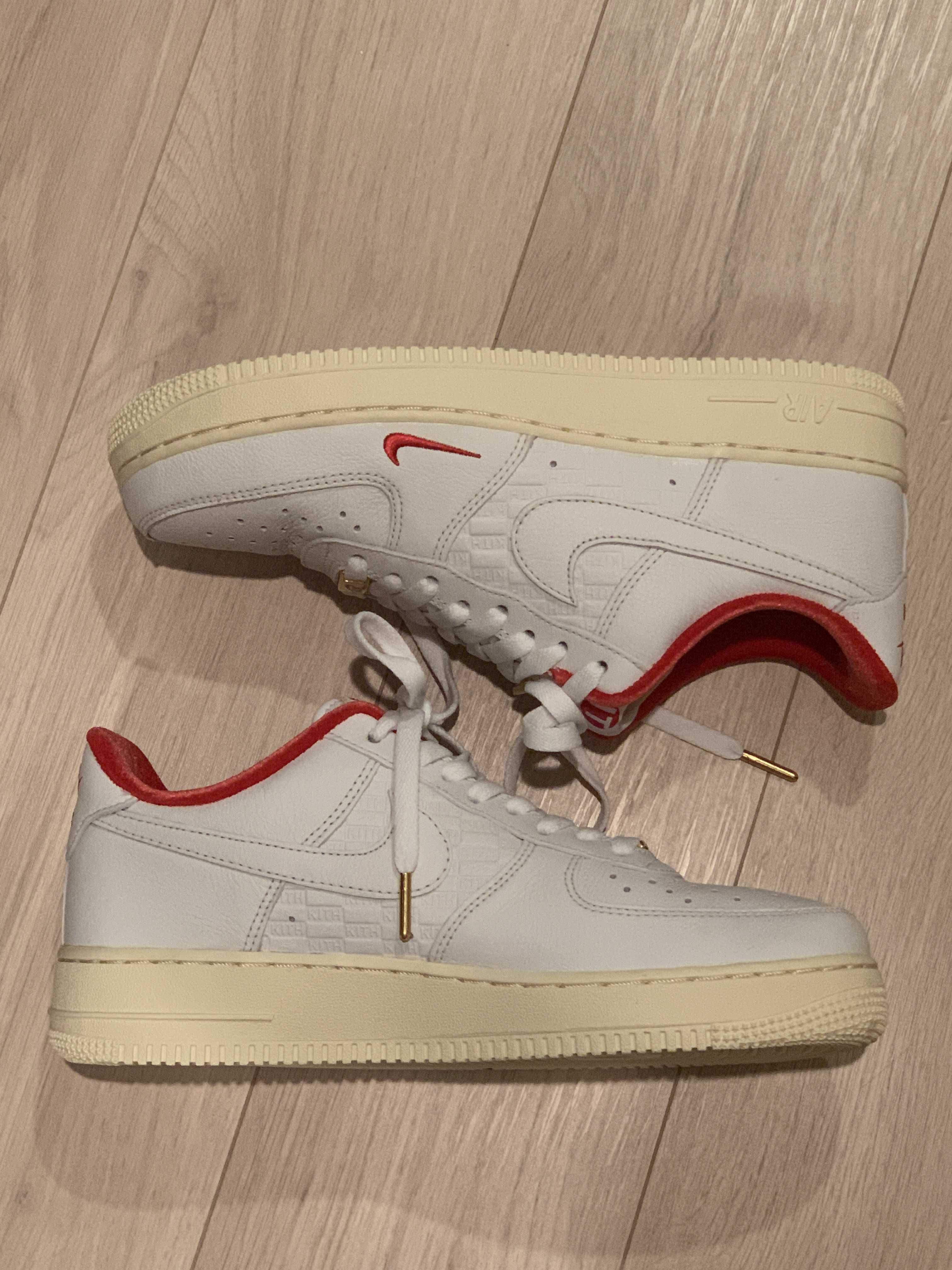 KITH × Nike Air Force 1 Low "White/Red"