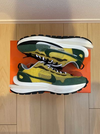 sacai × Nike Vapor Waffle "Tour Yellow/Stadium Green-Sail"