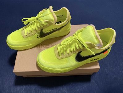 Off-White × Nike Air Force 1 Low "Volt"
