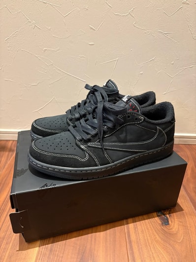 Travis Scott × Nike Air Jordan 1 Low OG SP "Black Phantom"