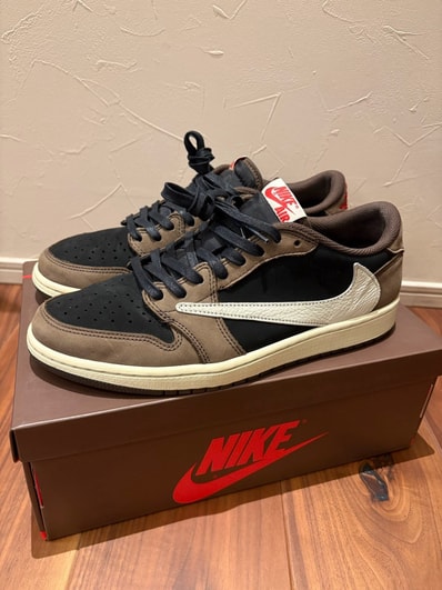 Travis Scott × Nike Air Jordan 1 Low OG SP-T "Black/Dark Mocha"