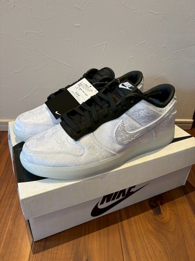 CLOT × fragment design × Nike Dunk Low "Black and White"