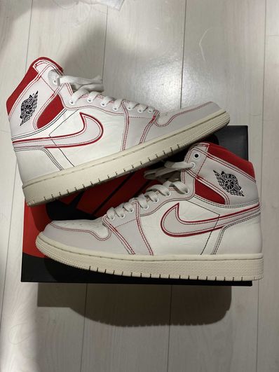 Nike Air Jordan 1 Retro High OG "Sail/University Red"