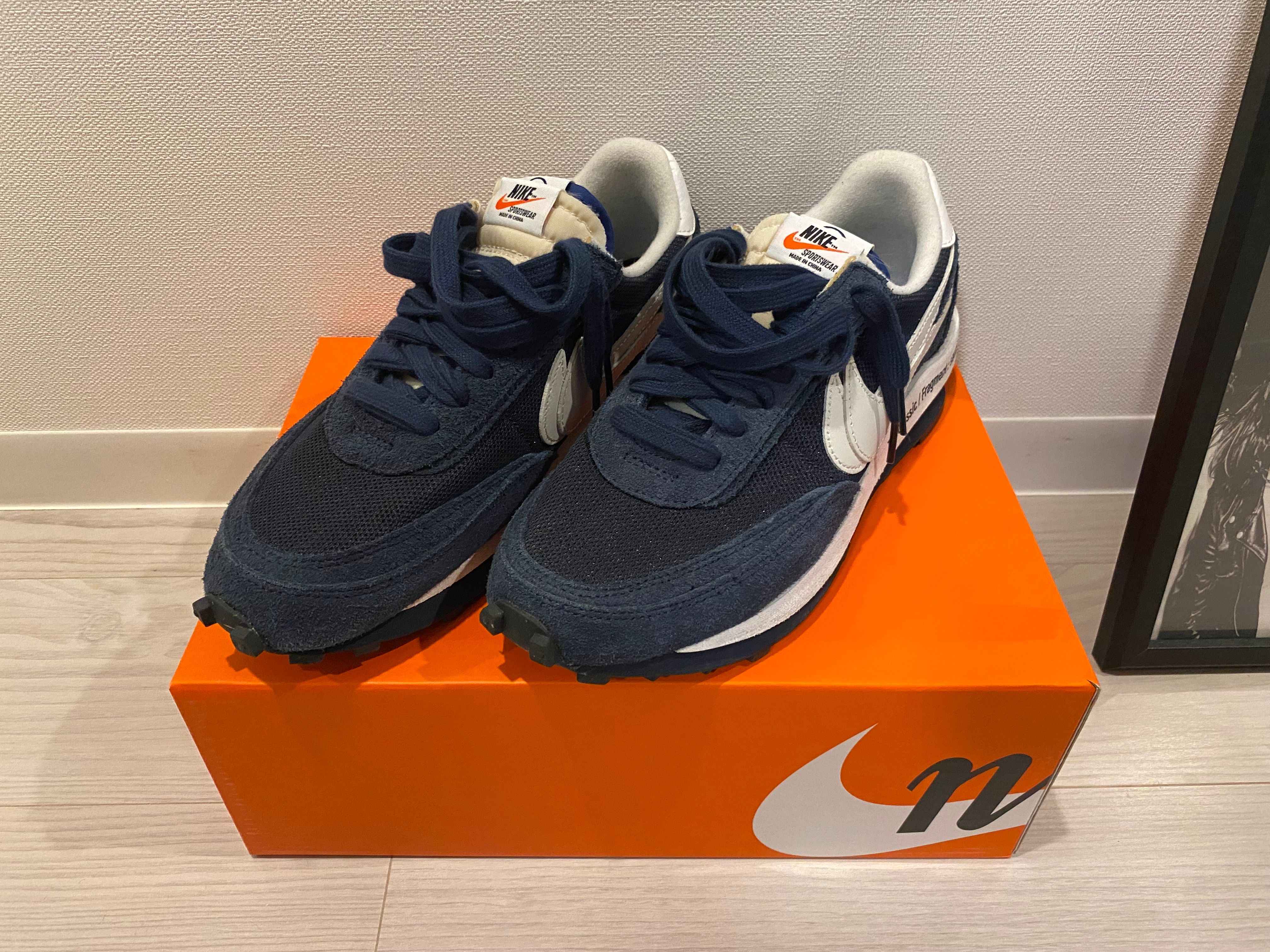 Fragment × sacai × Nike LD Waffle "Blackended Blue"