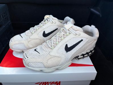 Stussy × Nike Air Zoom Spiridon CG 2 "Fossil/Black"