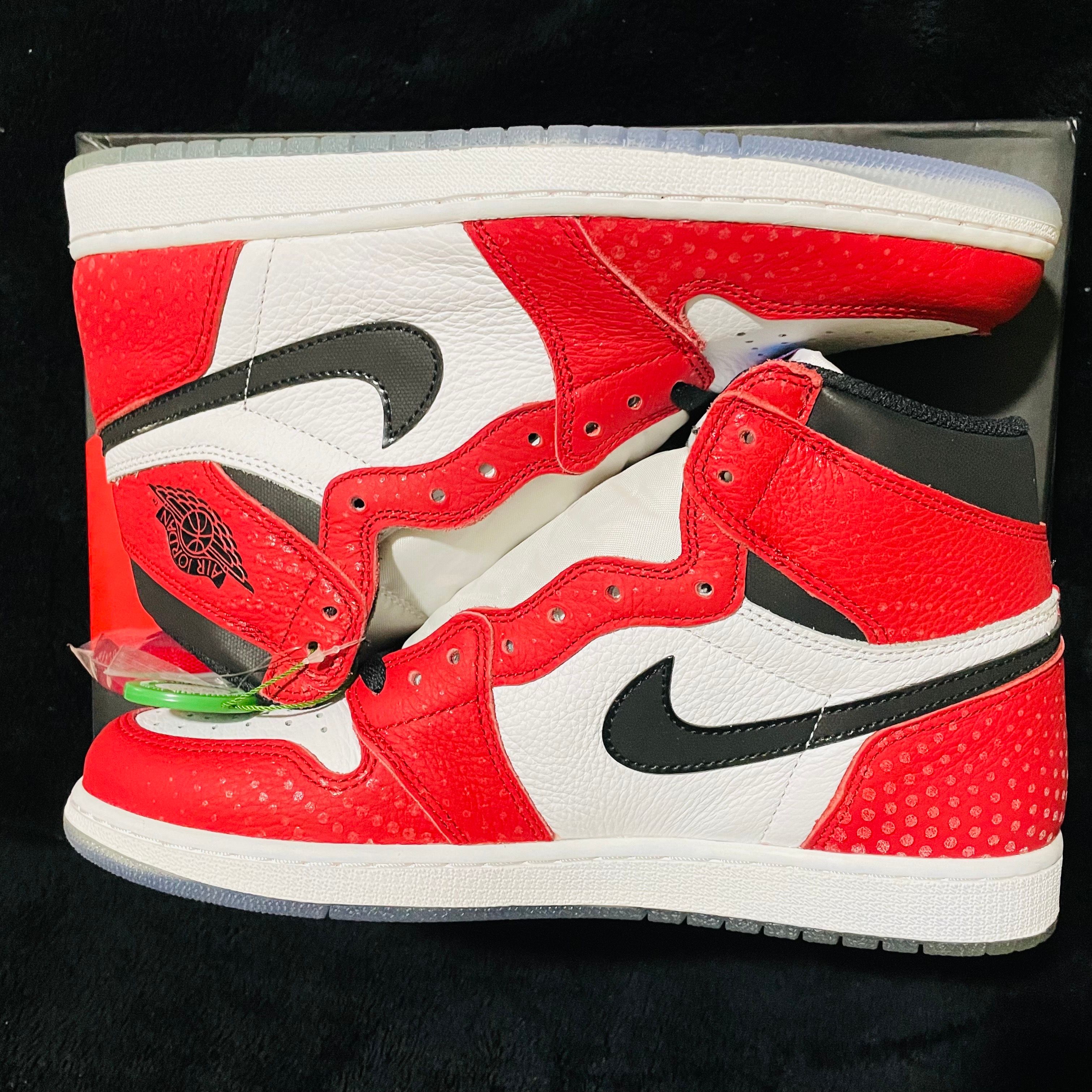 Spiderman × Nike Air Jordan 1 Origin Story "Gym Red/White/Photo Blue/Black"