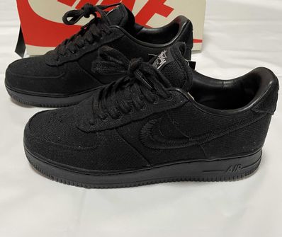 Stussy × Nike Air Force 1 Low "Triple Black"