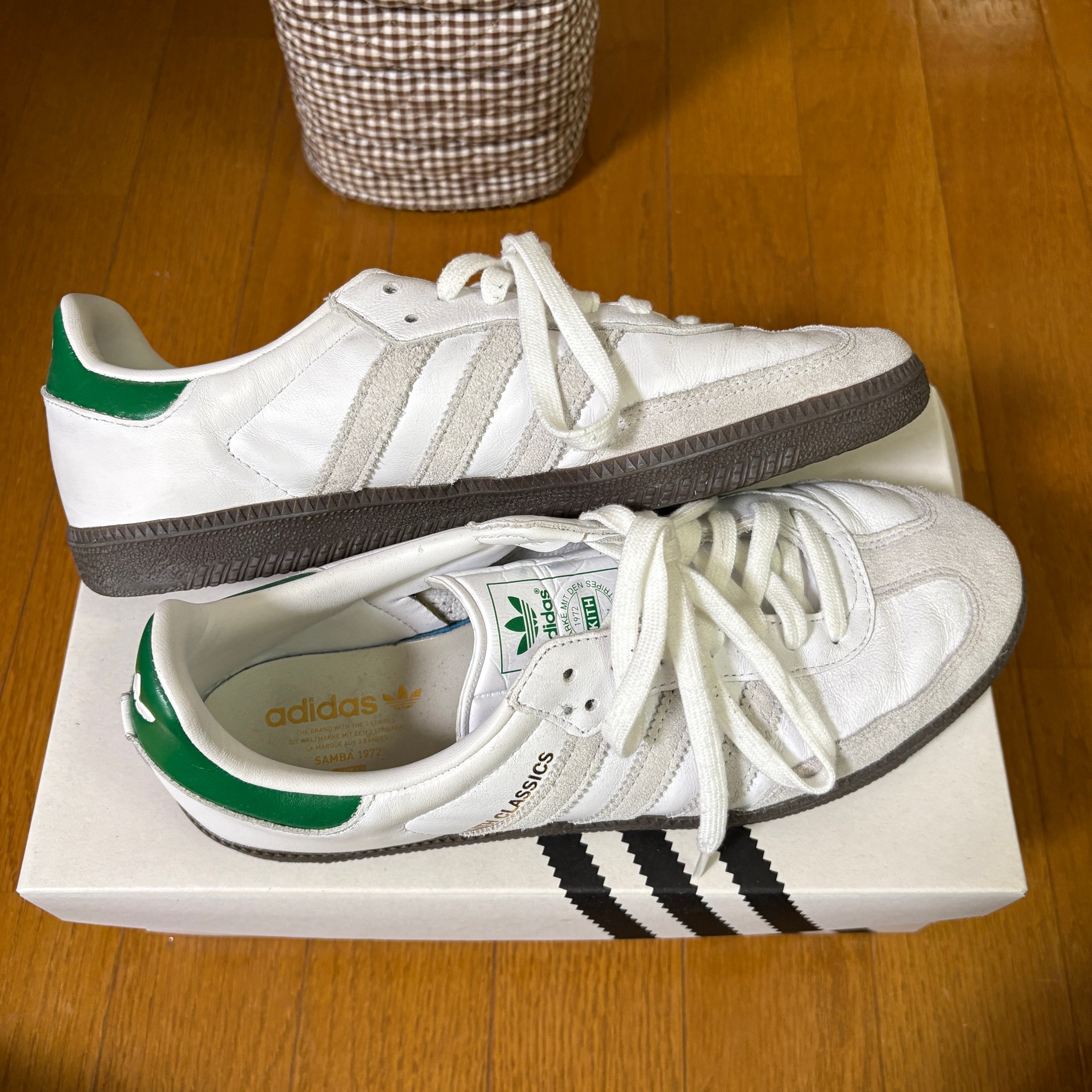 KITH × adidas Samba OG "White/Green"