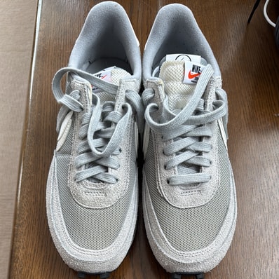 fragment design × sacai × Nike LD Waffle "Light Smoke Grey"
