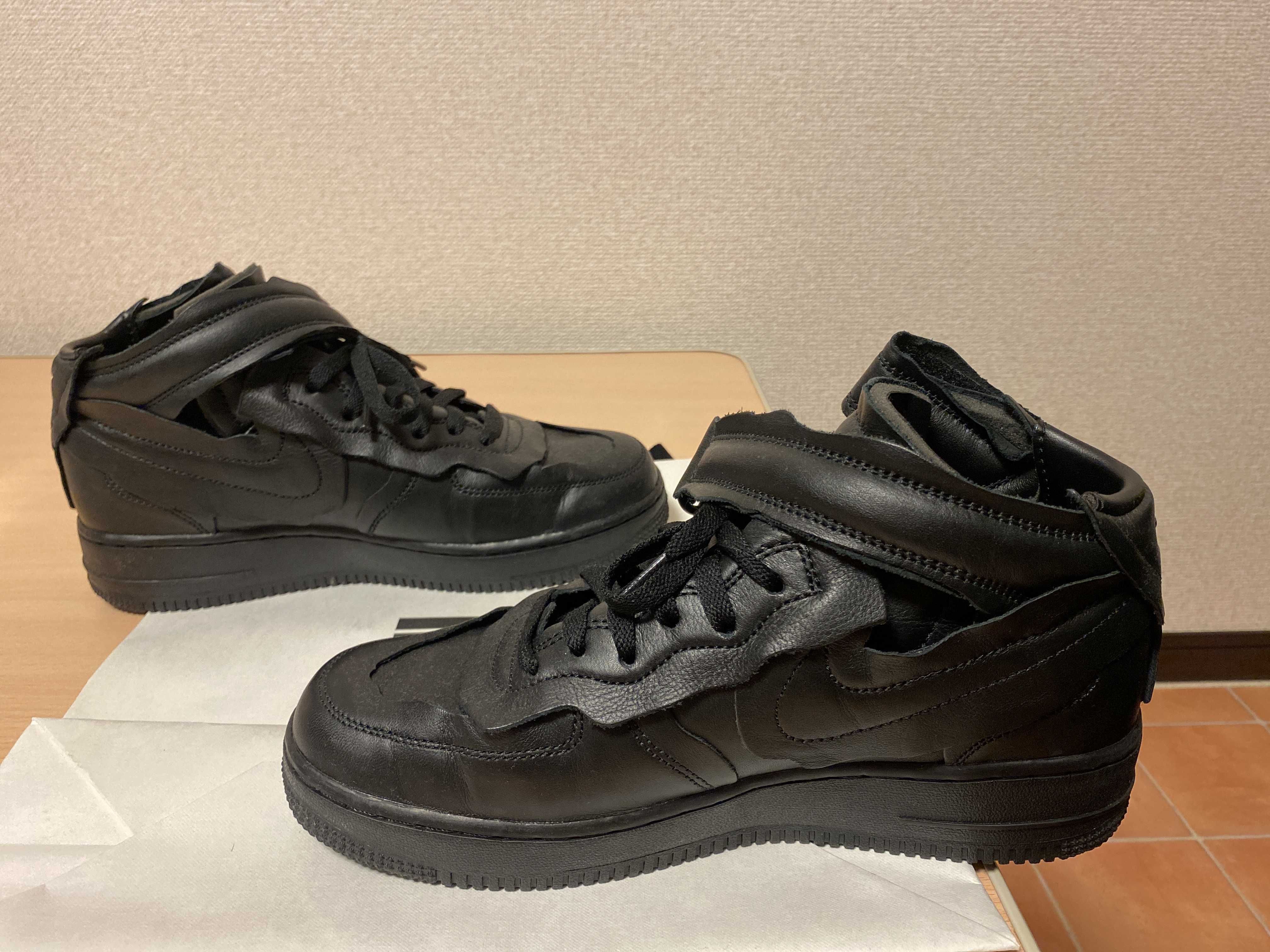 COMME des GARCONS × NIKE AIR FORCE 1 MID "BLACK"