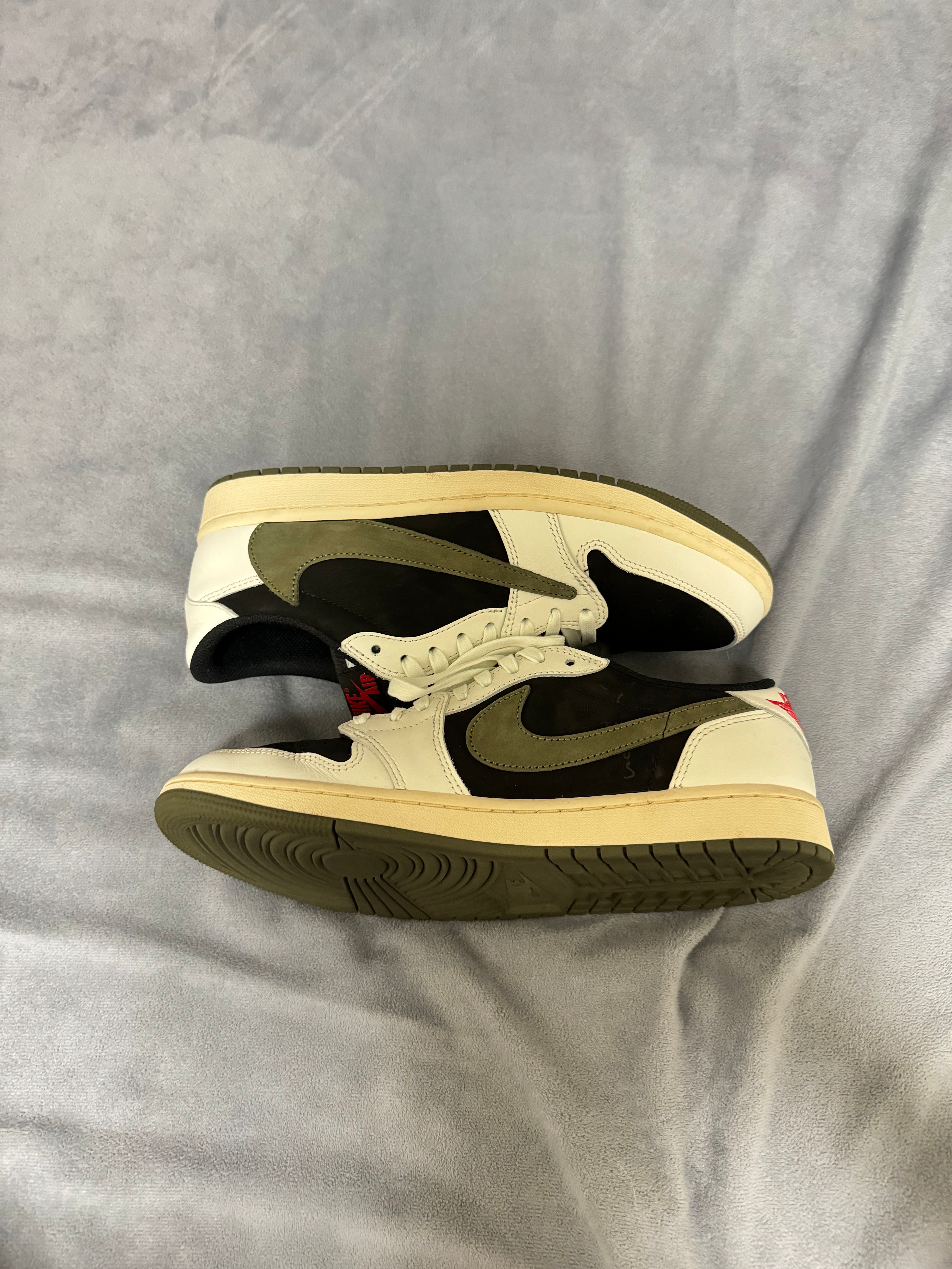 Travis Scott × Nike Women's Air Jordan 1 Low OG "Medium Olive"